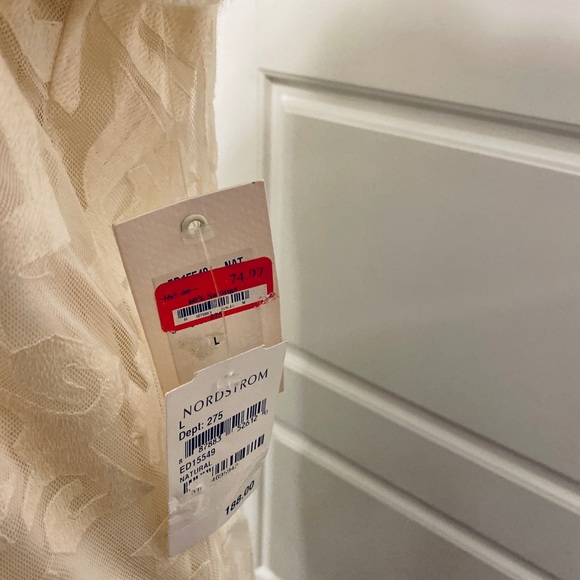 Ella Moss Dress Ivory Lace Dress Cut to Top - Picture 4 of 8